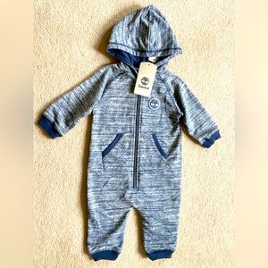 Timberland Boys one piece zip up bodysuit 6/9 months